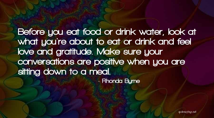 Drink Water Inspirational Quotes By Rhonda Byrne