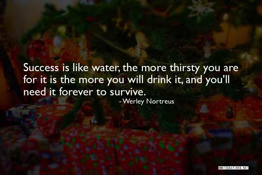 Drink Water Inspirational Quotes By Werley Nortreus