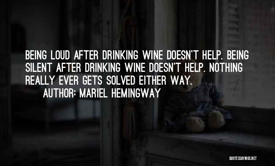 Drinking Recovery Quotes By Mariel Hemingway