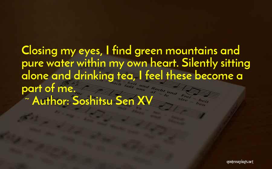 Drinking Tea Quotes By Soshitsu Sen XV