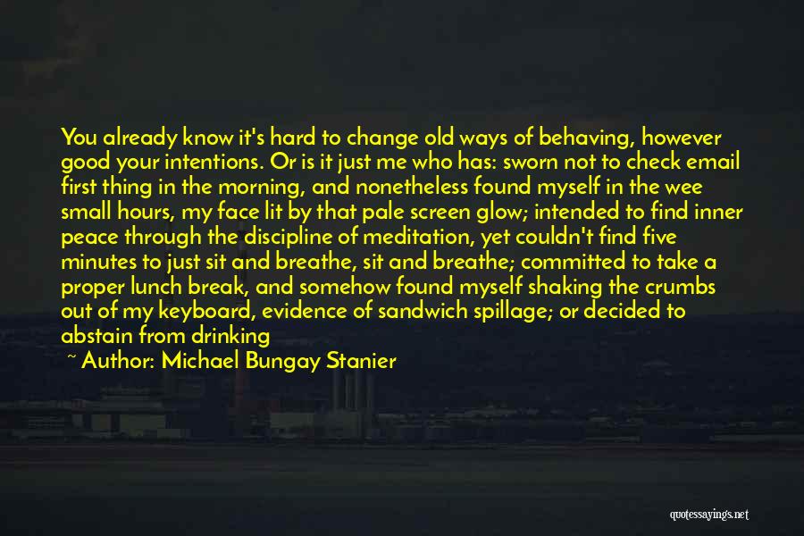 Drinking To Get Over A Break Up Quotes By Michael Bungay Stanier