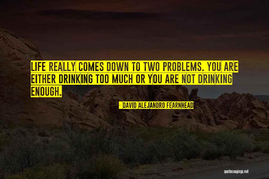 Drinking To Much Quotes By David Alejandro Fearnhead Drinking To Much Quotes By David Alejandro Fearnhead
