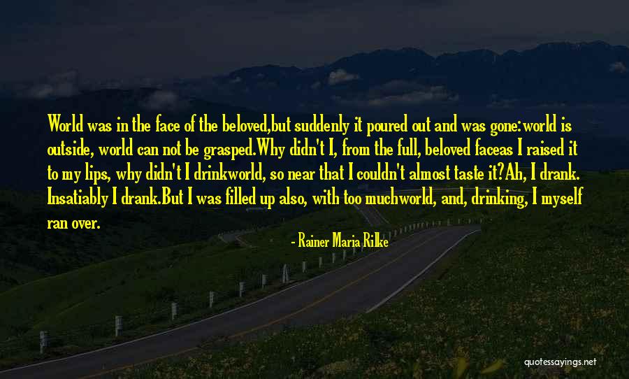 Drinking To Much Quotes By Rainer Maria Rilke Drinking To Much Quotes By Rainer Maria Rilke