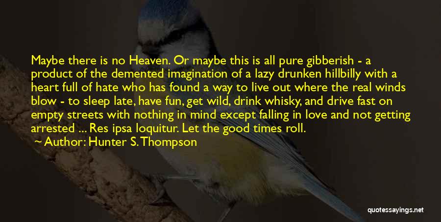 Drive And Drink Quotes By Hunter S. Thompson