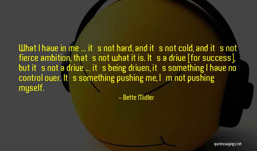 Drive And Success Quotes By Bette Midler