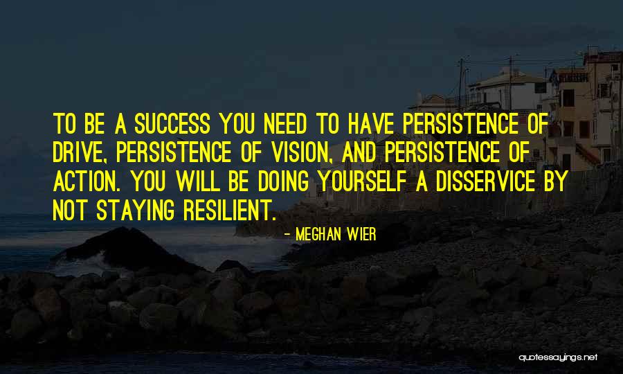 Drive And Success Quotes By Meghan Wier