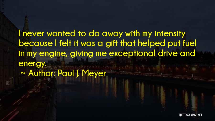 Drive Me Away Quotes By Paul J. Meyer