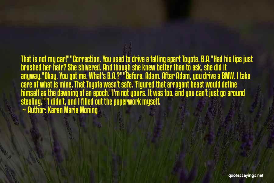 Drive Safe Quotes By Karen Marie Moning