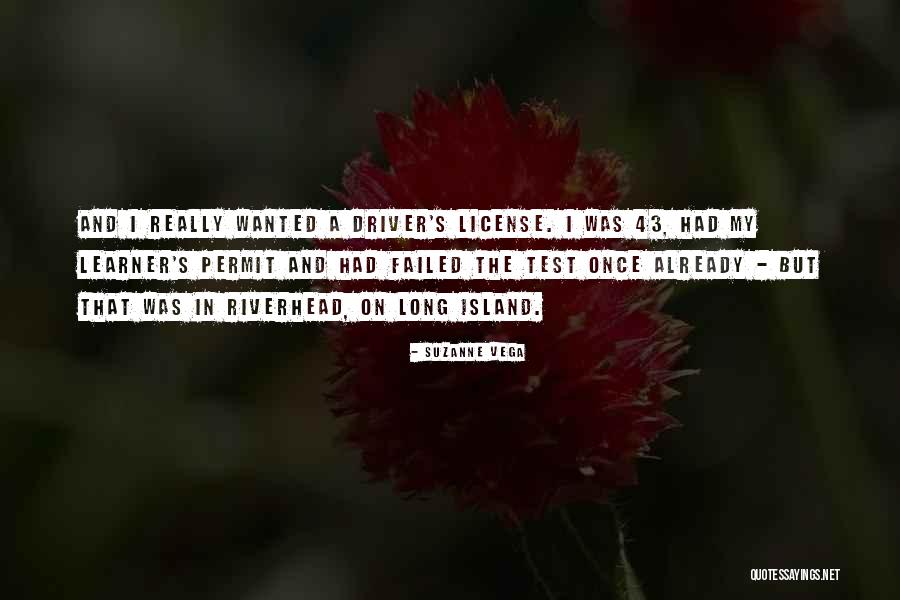 Driver Permit Quotes By Suzanne Vega