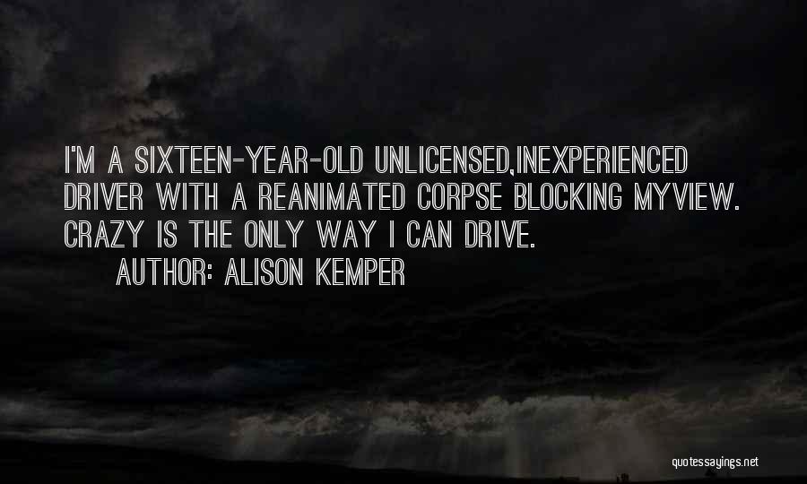Driver Quotes By Alison Kemper