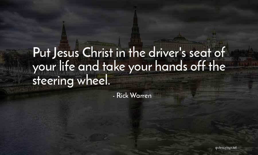 Driver Seat Quotes By Rick Warren Driver Seat Quotes By Rick Warren