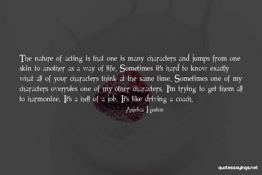 Driving And Life Quotes By Anjelica Huston Driving And Life Quotes By Anjelica Huston