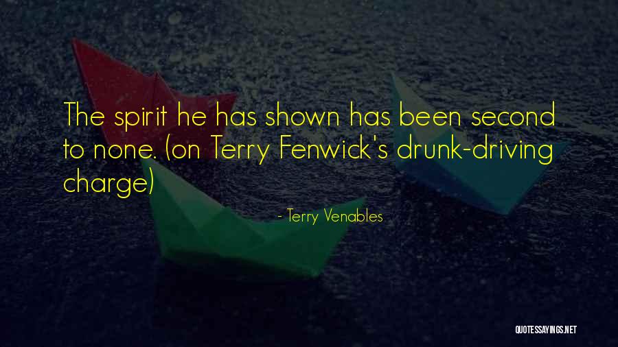Driving Drunk Quotes By Terry Venables Driving Drunk Quotes By Terry Venables