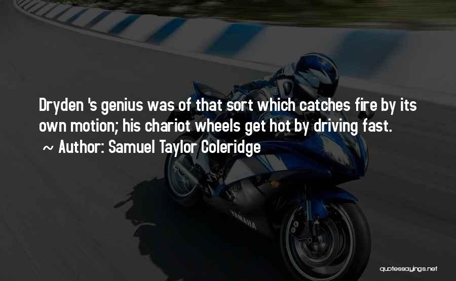 Driving Fast Quotes By Samuel Taylor Coleridge