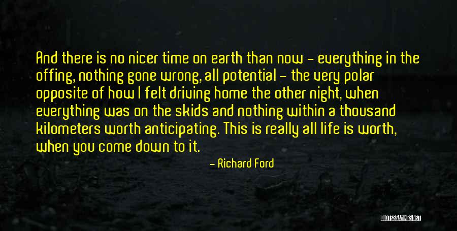 Driving Home Quotes By Richard Ford Driving Home Quotes By Richard Ford