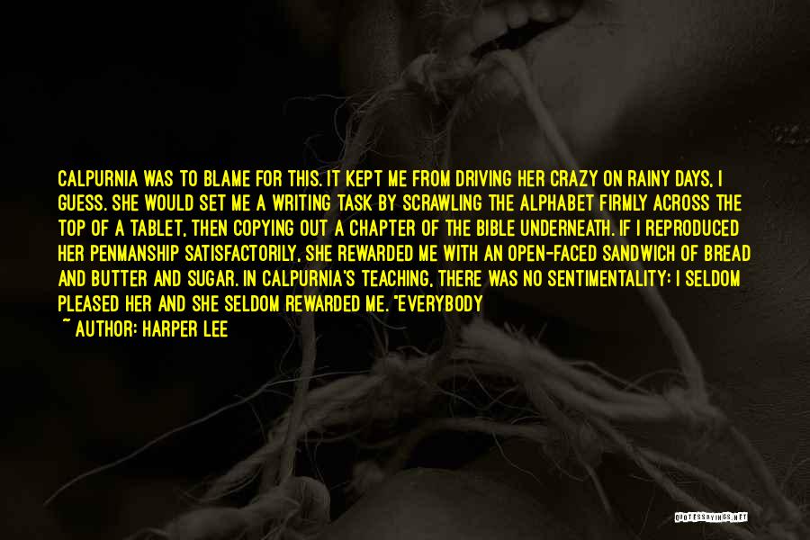 Driving Me Crazy Quotes By Harper Lee