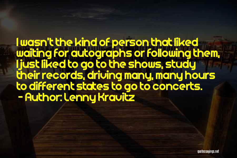 Driving Nowhere Quotes By Lenny Kravitz