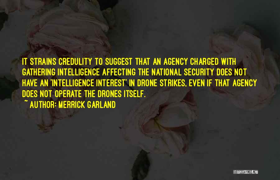 Drone Strikes Quotes By Merrick Garland