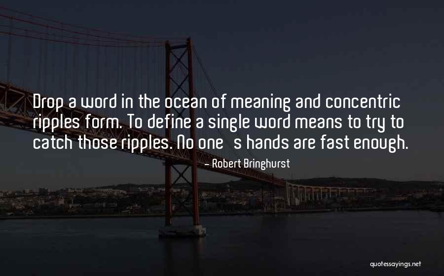 Drop And Ocean Quotes By Robert Bringhurst Drop And Ocean Quotes By Robert Bringhurst