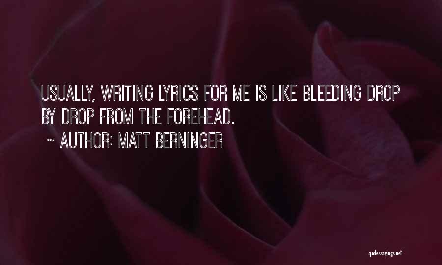 Drop Quotes By Matt Berninger