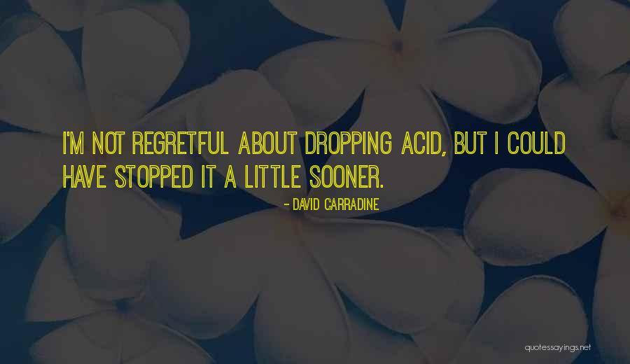 Dropping Acid Quotes By David Carradine