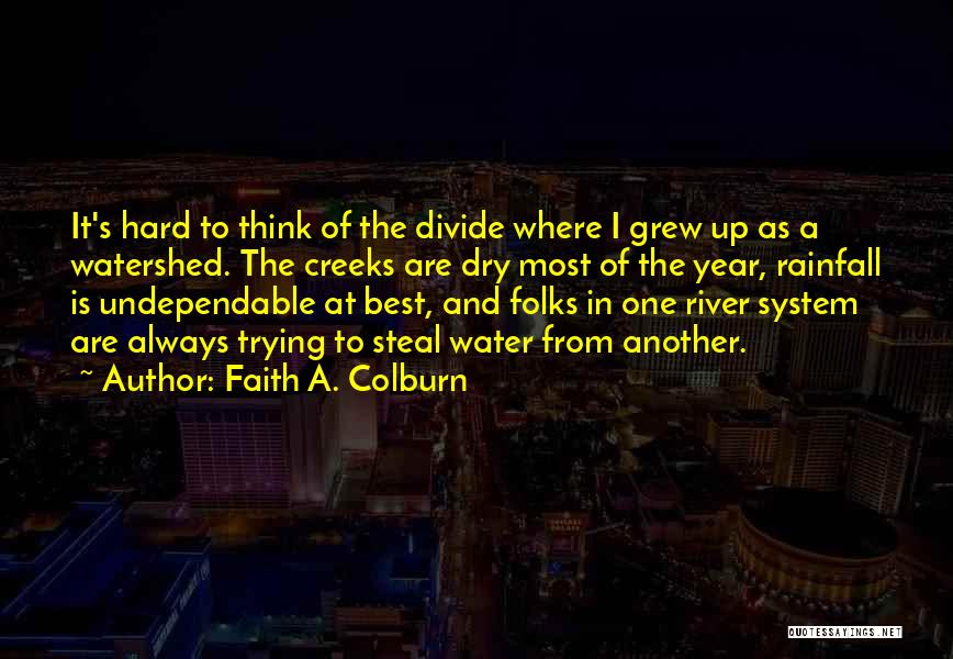 Drought Quotes By Faith A. Colburn