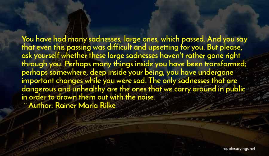Drown Out The Noise Quotes By Rainer Maria Rilke