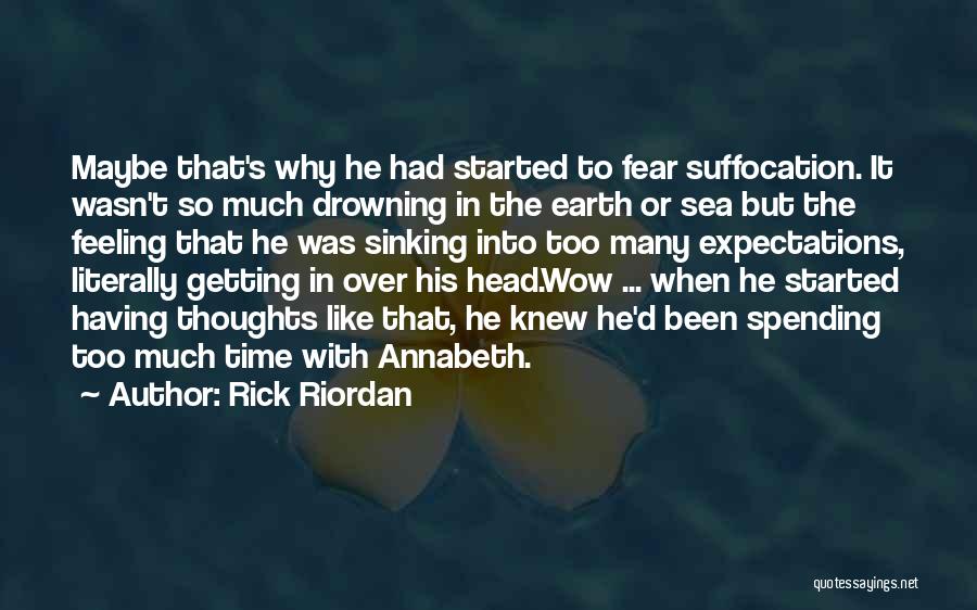 Drowning In Thoughts Quotes By Rick Riordan