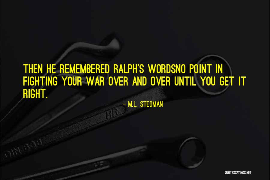 Drttf Quotes By M.L. Stedman Drttf Quotes By M.L. Stedman