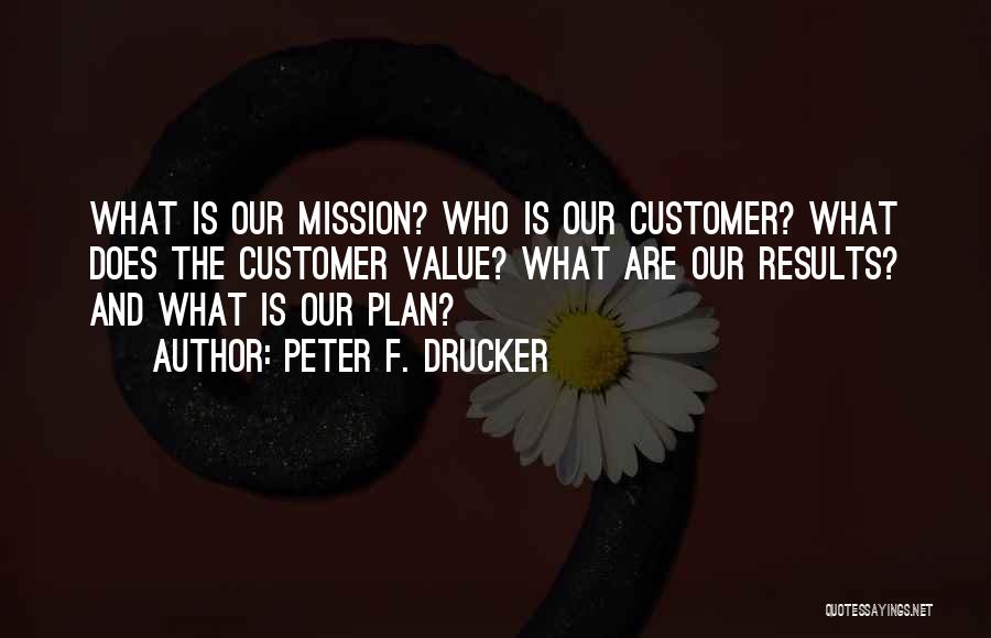 Drucker Customer Quotes By Peter F. Drucker