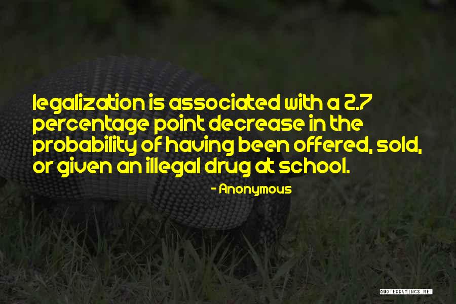 Drug Legalization Quotes By Anonymous Drug Legalization Quotes By Anonymous