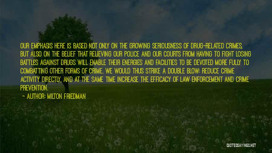 Drug Prevention Quotes By Milton Friedman