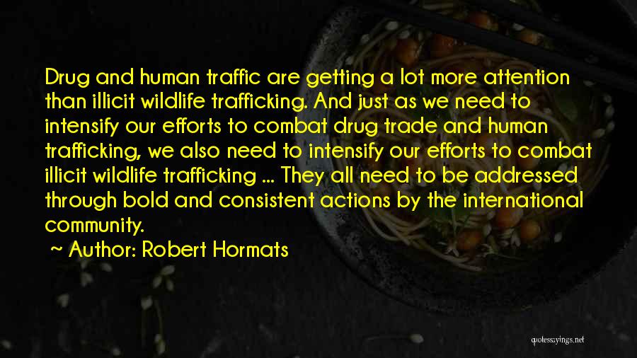 Drug Trafficking Quotes By Robert Hormats