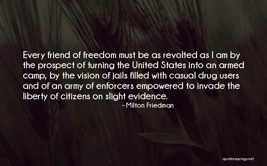 Drug Users Quotes By Milton Friedman