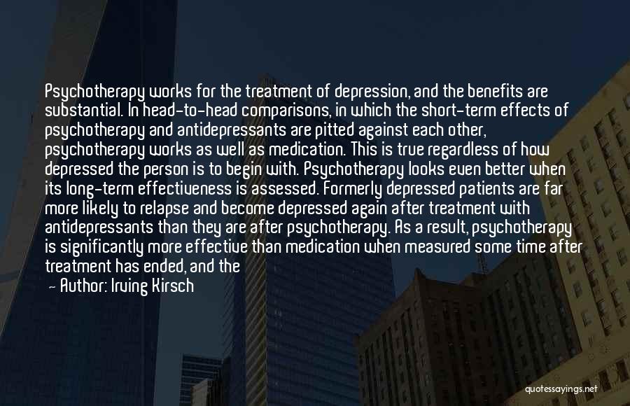 Drugs And Depression Quotes By Irving Kirsch