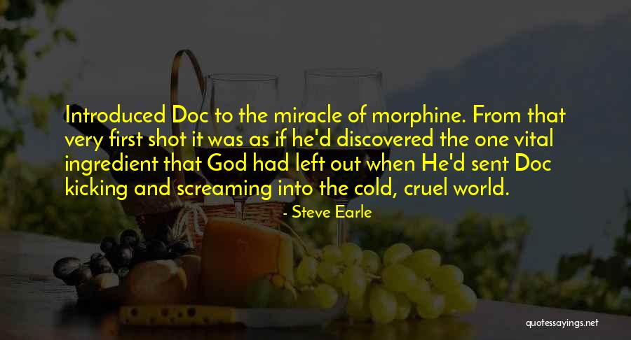 Drugs And God Quotes By Steve Earle