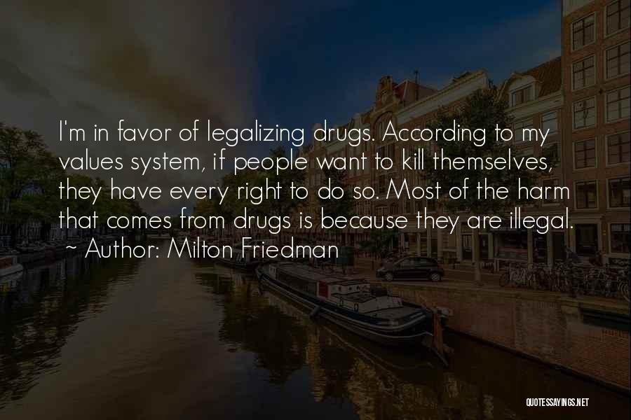 Drugs Can Kill Quotes By Milton Friedman