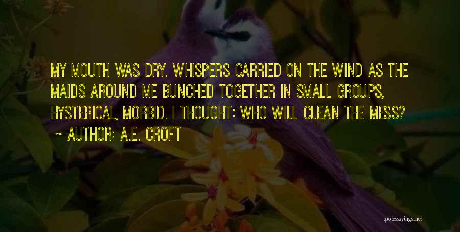 Dry Humorous Quotes By A.E. Croft