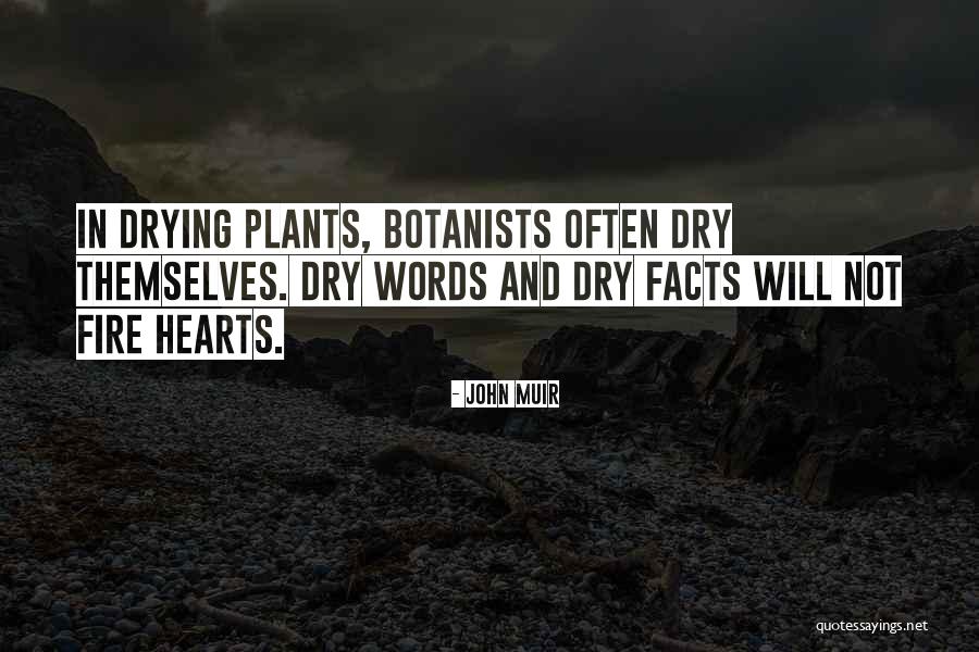 Dry Plants Quotes By John Muir