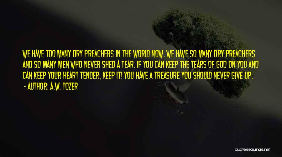 Dry Those Tears Quotes By A.W. Tozer