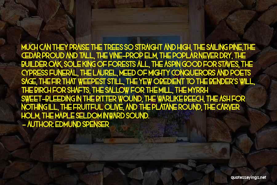 Dry Trees Quotes By Edmund Spenser