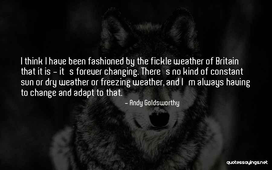 Dry Weather Quotes By Andy Goldsworthy Dry Weather Quotes By Andy Goldsworthy