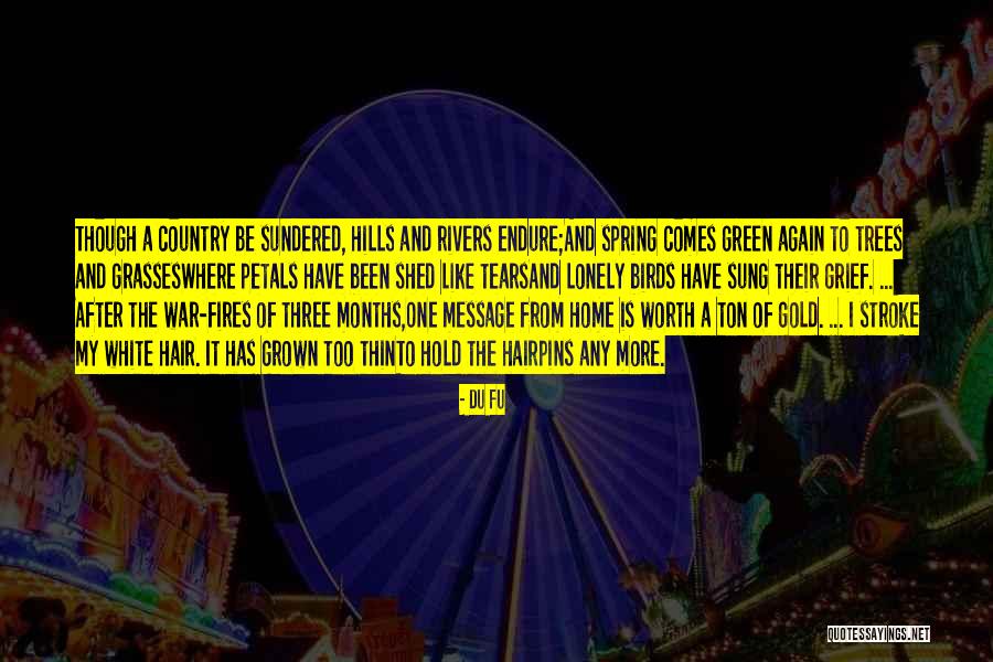 Du Green Quotes By Du Fu Du Green Quotes By Du Fu