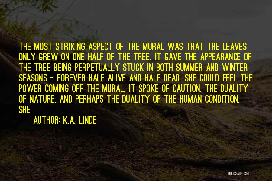 Duality Of Human Nature Quotes By K.A. Linde