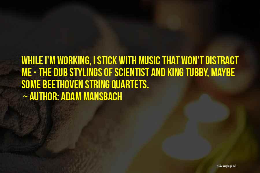 Dub Music Quotes By Adam Mansbach