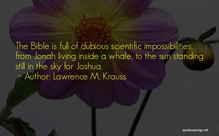 Dubious Bible Quotes By Lawrence M. Krauss