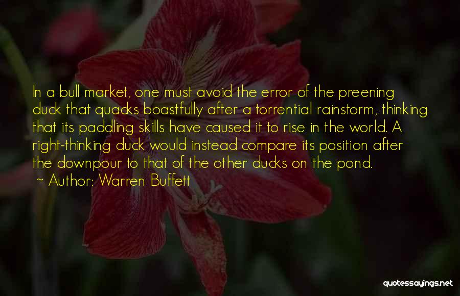 Duck Pond Quotes By Warren Buffett