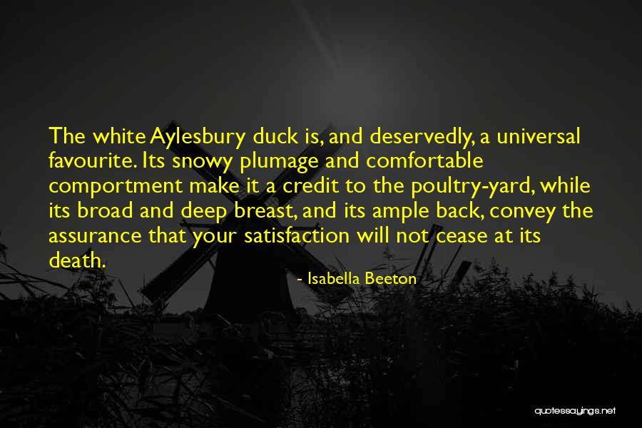 Duck Quotes By Isabella Beeton