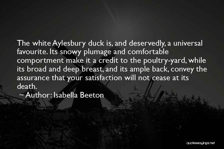 Ducks Quotes By Isabella Beeton