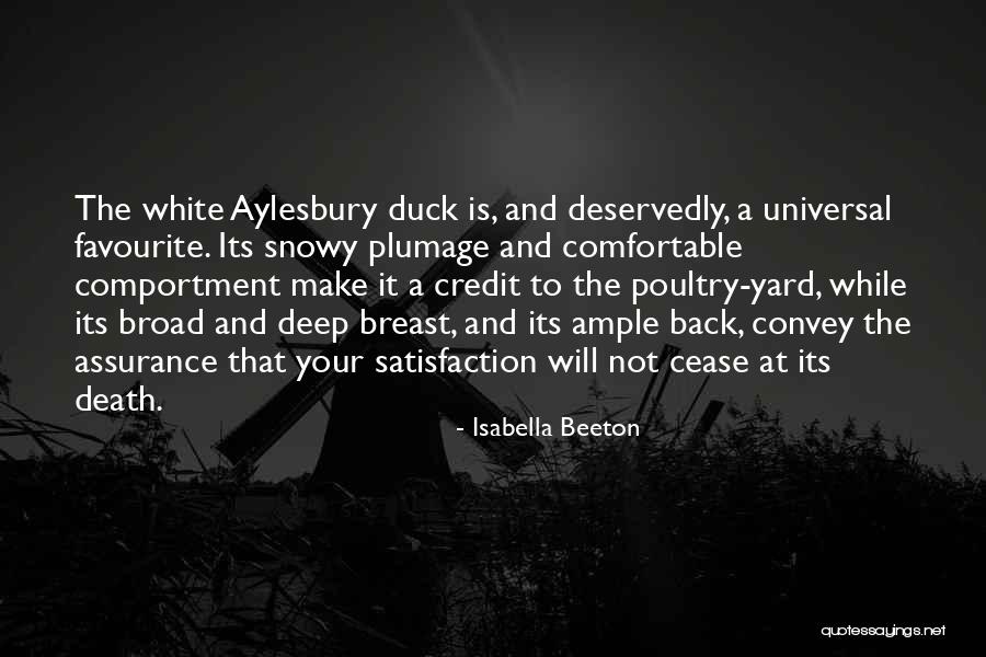 Ducks Quotes By Isabella Beeton